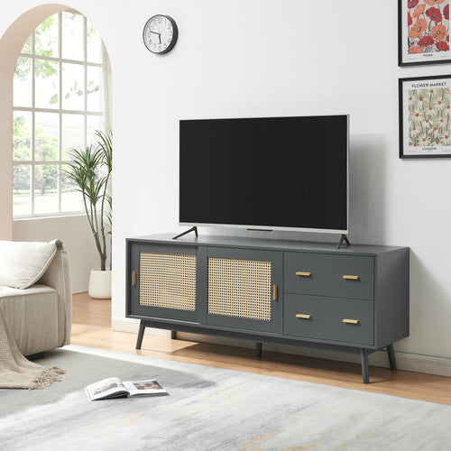 Meuble TV Susa 160 x 40 x 65 cm [en.casa]