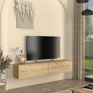 Meuble TV mural Nolven [en.casa]