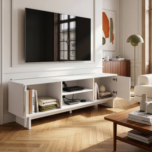 Meuble TV Katanshumn avec 2 portes 150x39x45 cm [en.casa]