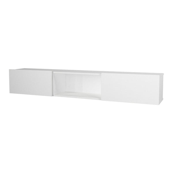 Mobile TV da Parete Paltamo Armadietto Pensile con Ante a Ribalta 180 x 31 x 29,5 cm [en.casa]