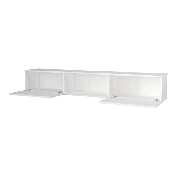 Mobile TV da Parete Paltamo Armadietto Pensile con Ante a Ribalta 180 x 31 x 29,5 cm [en.casa]