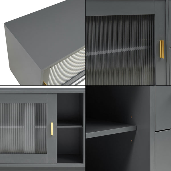 Meuble TV Susa 160 x 40 x 65 cm [en.casa]