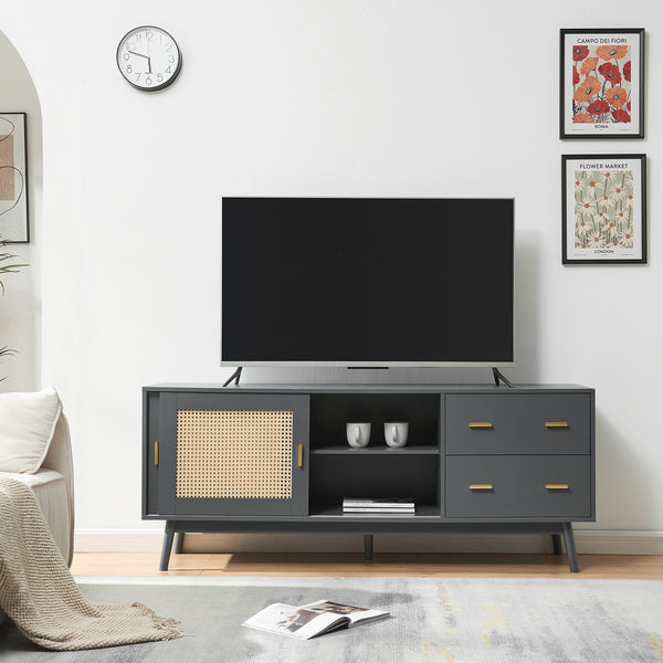 Meuble TV Susa 160 x 40 x 65 cm [en.casa]