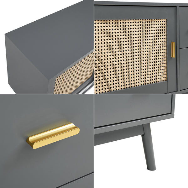 Meuble TV Susa 160 x 40 x 65 cm [en.casa]