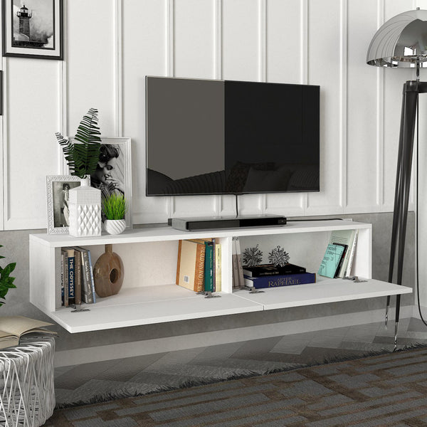 Meuble TV Toivakka 135 x 31 x 25 cm [en.casa]