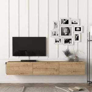 Meuble TV Vihti 180 x 31 x 29,5 cm [en.casa]
