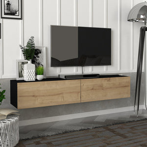 Fernsehschrank Toivakka 135x31x25cm in versch. Farben [en.casa] - premiumXL