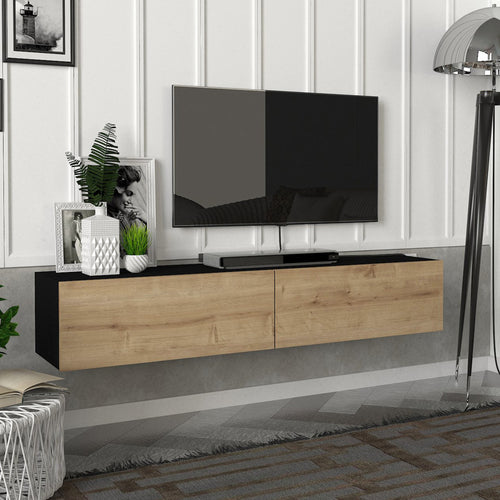 Fernsehschrank Toivakka 135x31x25cm in versch. Farben [en.casa] - premiumXL