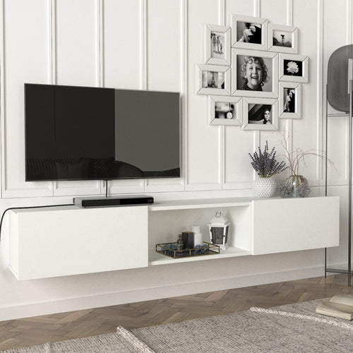 Mobile TV Paltamo 180x31x29,5cm in diversi colori [en.casa] - premiumXL