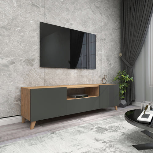 Meuble TV Torsby avec 3 portes [en.casa] - premiumXL