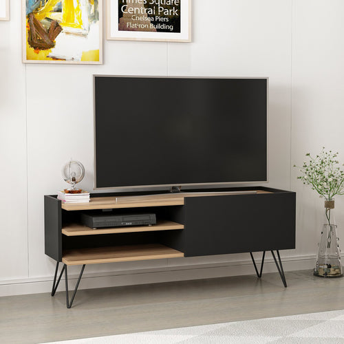 Meuble TV Dronninglund Noir [en.casa] - premiumXL