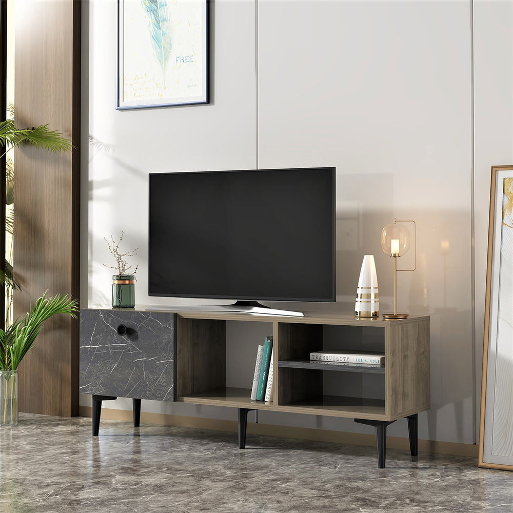 Mobile da Soggiorno 'Nannestad' Mobile Porta TV con Scomparti e Anta a Ribalta - Vari Colori [en.casa]