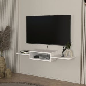 Mobile TV - pensile Tar 115x30x16 cm bianco [en.casa] - premiumXL