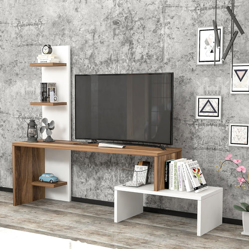 Fernsehtisch Hörby mit Regal [en.casa] - premiumXL