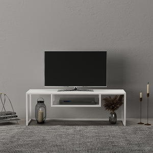 Meuble TV Isokyrö en métal 120 x 40 x 40 cm [en.casa]