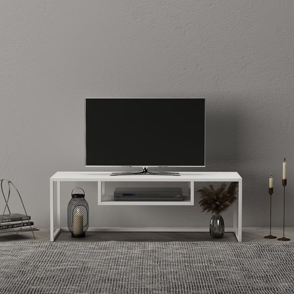 Meuble TV Isokyrö en métal 120 x 40 x 40 cm [en.casa]