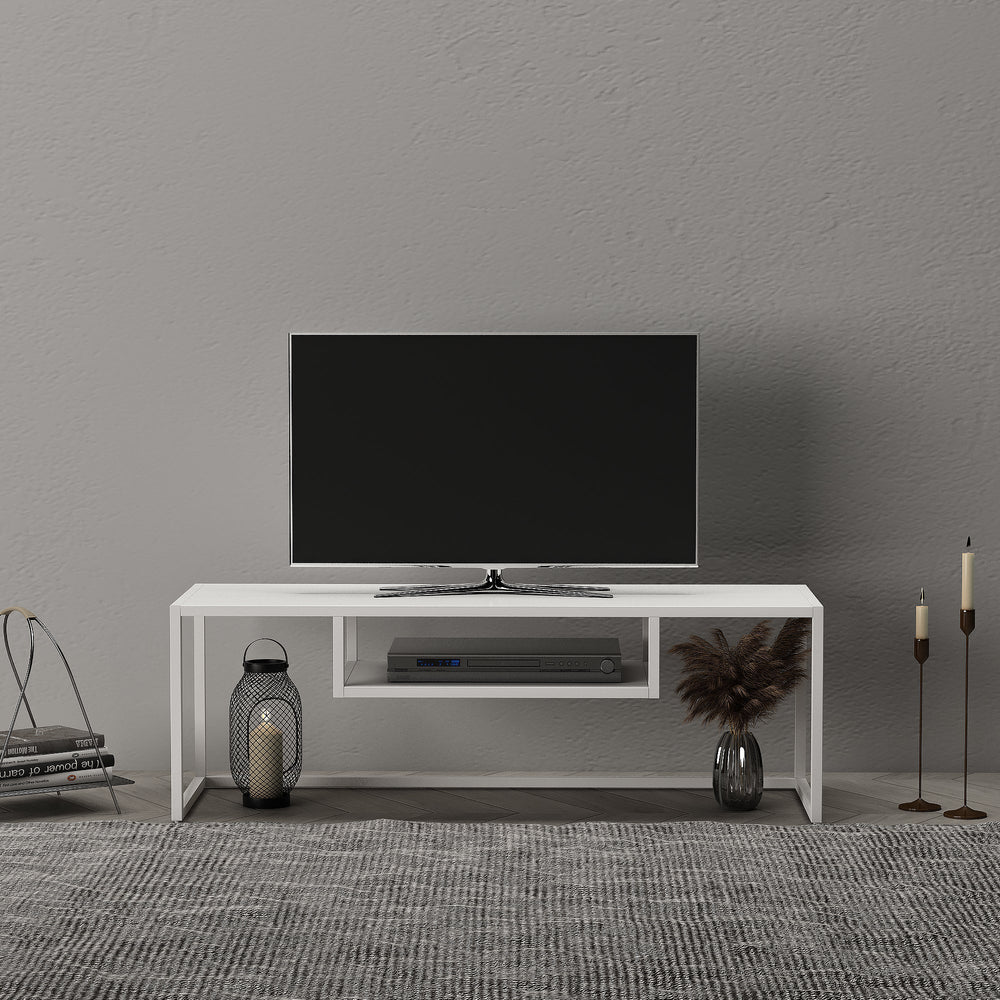 Set di 2 Tavolini Vejen Sovrapponibili Piano Quadrato - Acciaio [en.casa]