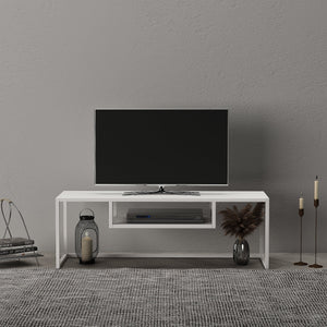 Set di 2 Tavolini Vejen Sovrapponibili Piano Quadrato - Acciaio [en.casa]