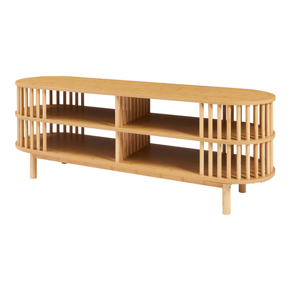 Meuble TV Jarvenpaa bambou naturel [en.casa] 