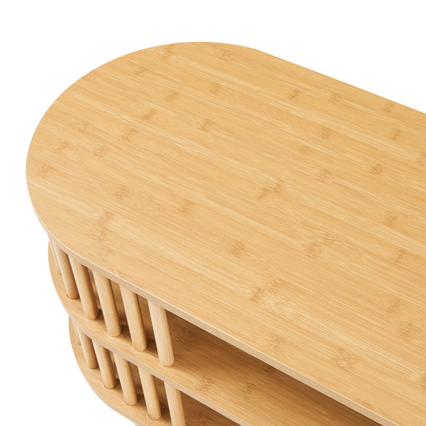 Meuble TV Jarvenpaa bambou naturel [en.casa] 