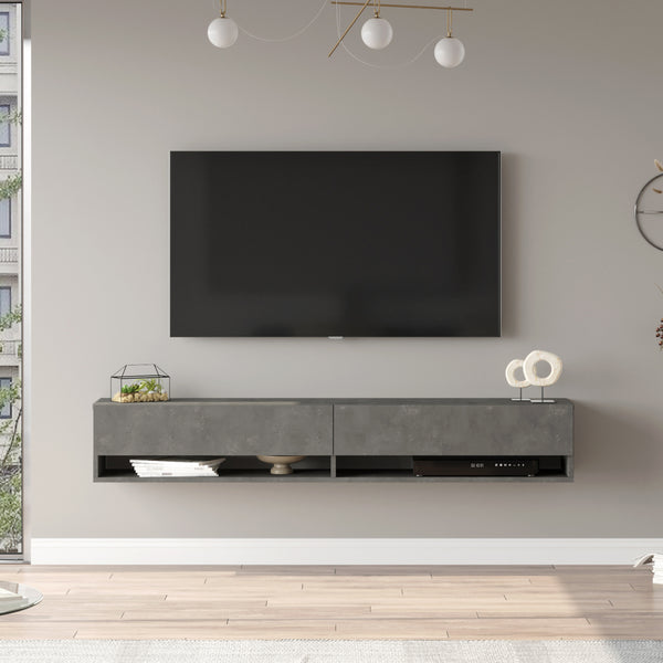 Meuble TV Laitila à porte [en.casa]