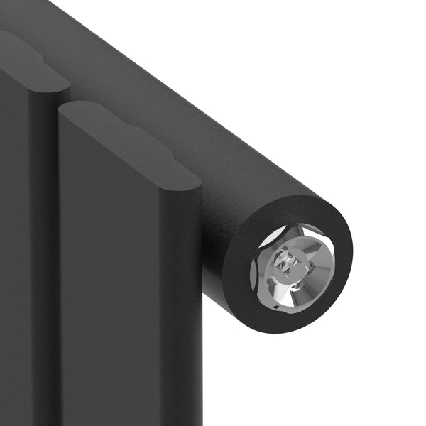 Radiateur à panneau plat Nore 459 W acier 60 x 60 cm noir [neu.haus]