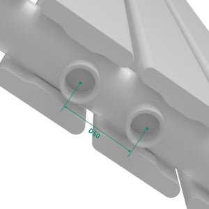 Designheizkörper Nore Weiß 160x30cm Doppellagig 1006W [neu.haus]