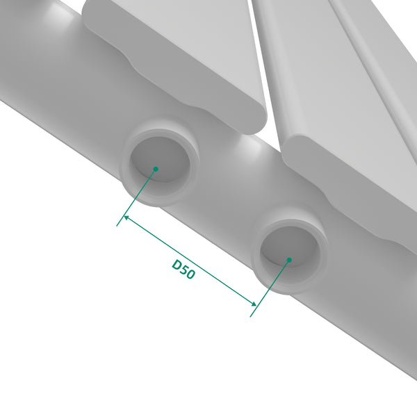 Radiateur à panneau plat Nore 540 W acier 160 x 30 cm blanc [neu.haus]