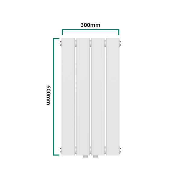 Radiateur à panneau plat Nore 249 W acier 60 x 30 cm blanc [neu.haus]