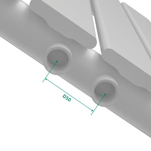 Radiateur à panneau plat Nore 249 W acier 60 x 30 cm blanc [neu.haus]