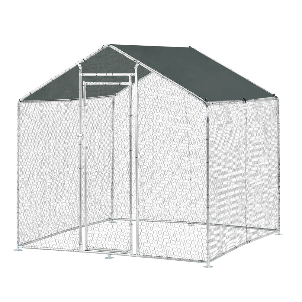 Enclos à ciel ouvert Wels avec toit pare-soleil en différentes tailles [pro.tec] - premiumXL
