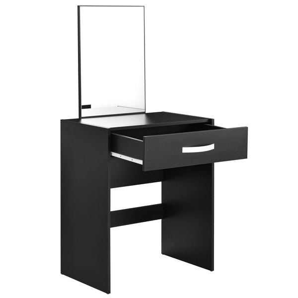 Coiffeuse avec Miroir Tiroir Tabouret Reykjavik 132 x 63 x 39 cm [en.casa]