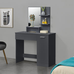 Coiffeuse Design avec Miroir Krugersdorp 138 x 90 x 38 cm [en.casa]