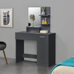 Coiffeuse Design avec Miroir Krugersdorp 138 x 90 x 38 cm [en.casa]