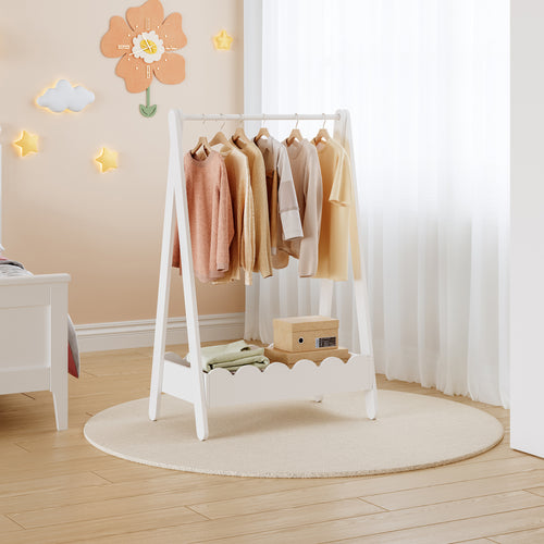 Stand Appendiabiti Vestnes a Forma di Capanna per Cameretta 99 x 66 x 38 cm [en.casa]