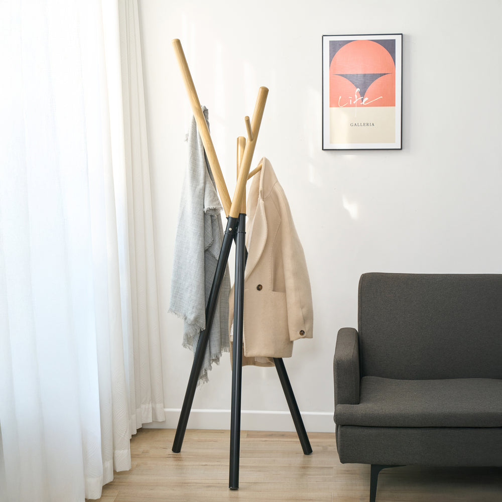 Portemanteau Laerdal acier 172 x 49 x 49 cm [en.casa] 