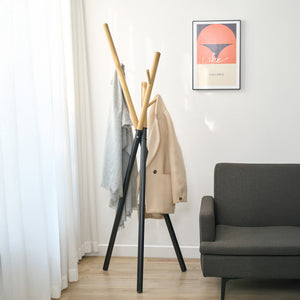 Garderobenständer Laerdal 172x49x49 cm Stahl [en.casa]