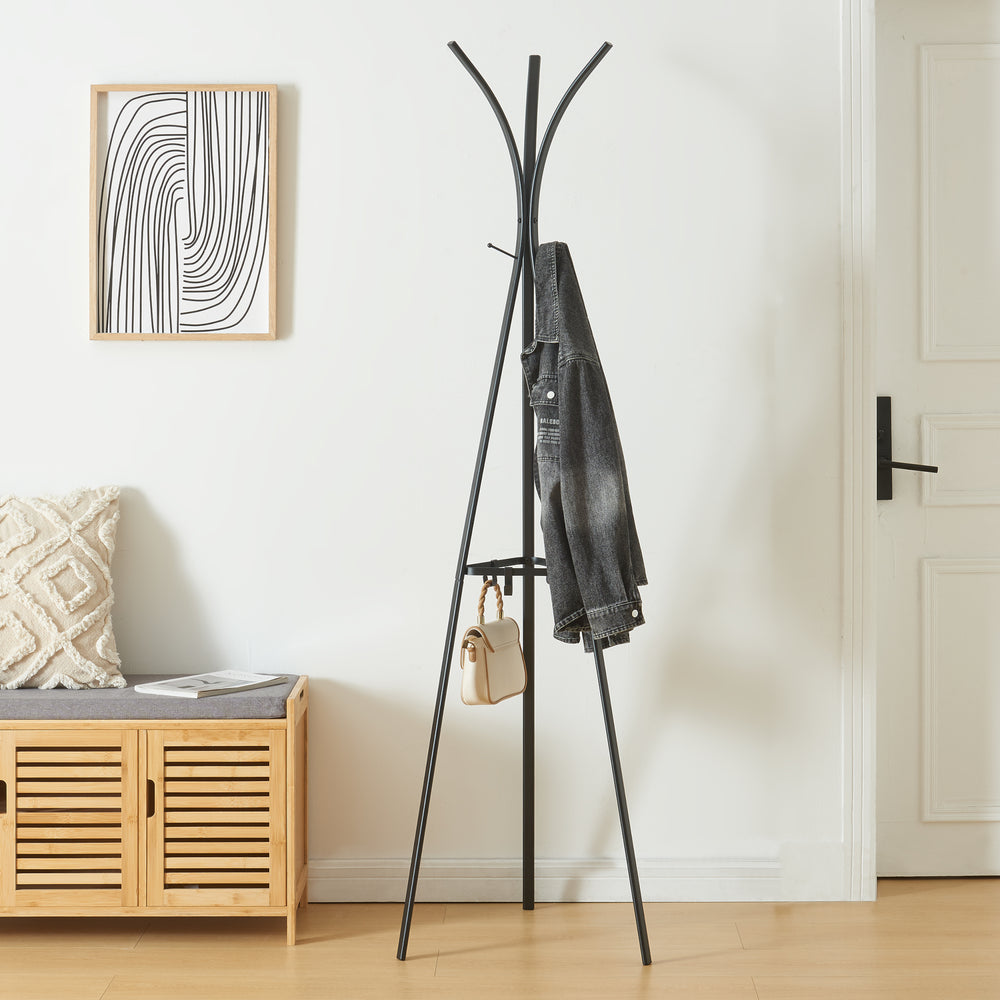 Appendiabiti Vevelstad 181x52,5x52,5 cm acciaio [en.casa] - premiumXL