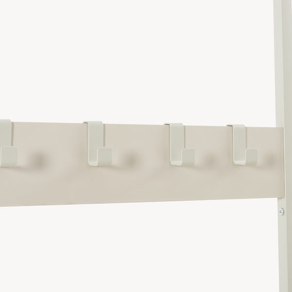 Garderobenständer Napinerg mit Spiegel und Schuhregal 185x98x34 cm [en.casa]