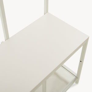 Garderobenständer Napinerg mit Spiegel und Schuhregal 185x98x34 cm [en.casa]