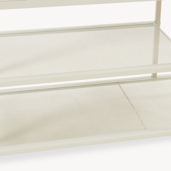 Garderobenständer Napinerg mit Spiegel und Schuhregal 185x98x34 cm [en.casa]