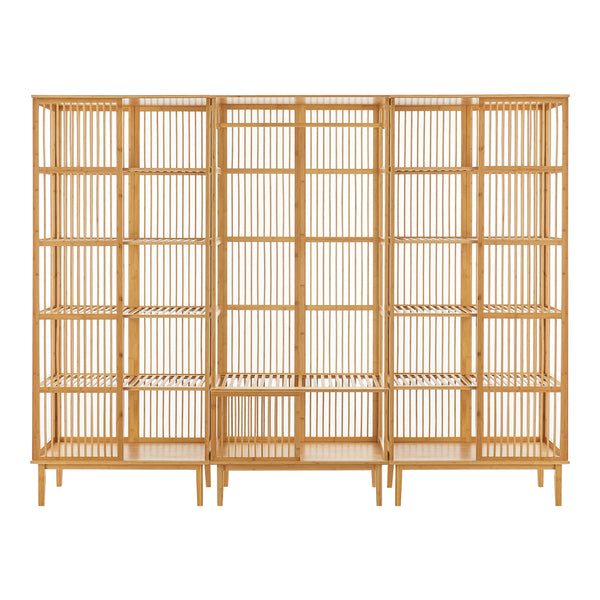Set Organizzatore Guardaroba in Bambù - Vari Configurazioni [en.casa] 