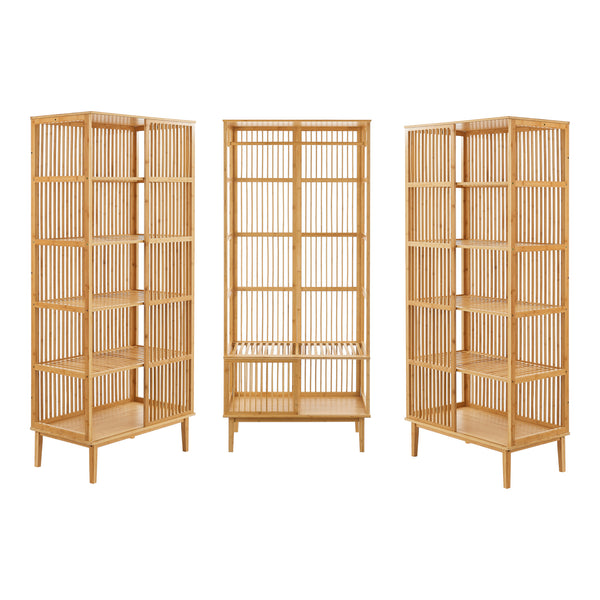 Set Organizzatore Guardaroba in Bambù - Vari Configurazioni [en.casa] 