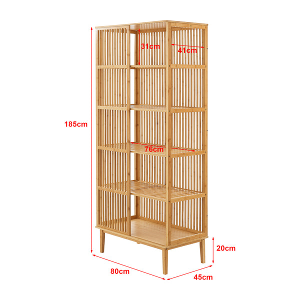 Set Organizzatore Guardaroba in Bambù - Vari Configurazioni [en.casa] 