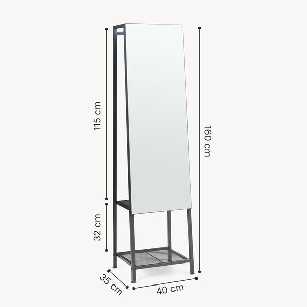 Garderobenspiegel 2-in-1 Klilbojle