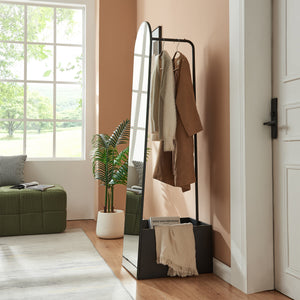 Garderobenspiegel 2-in-1 Kuonta 165x40x51 cm [en.casa]