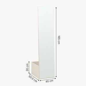 Miroir porte-manteau Saden 165 x 40 x 51 cm [en.casa]