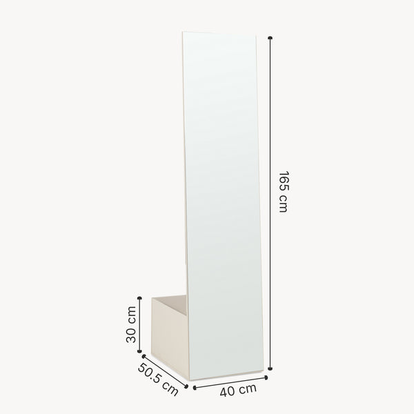 Miroir porte-manteau Saden 165 x 40 x 51 cm [en.casa]