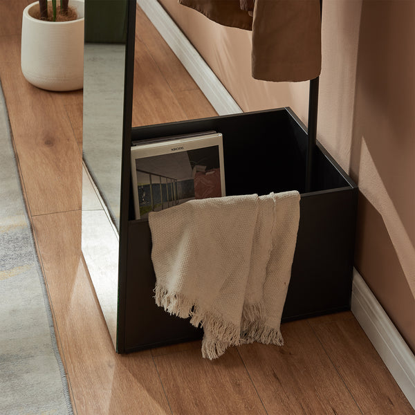 Garderobenspiegel 2-in-1 Saden 165x40x51 cm [en.casa]