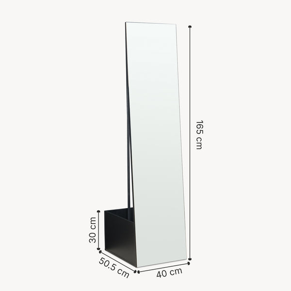 Garderobenspiegel 2-in-1 Saden 165x40x51 cm [en.casa]